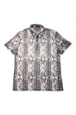 NEW EIGHT X men's print polo shirt in grey